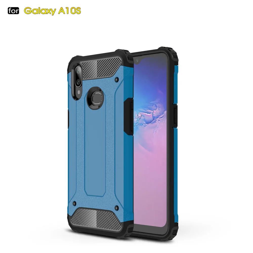 Противоударный защитный чехол для samsung Galaxy A10S, чехол для samsung Galaxy A10S, SM-A107F SM A107F, чехол для телефона - Цвет: Sky Blue