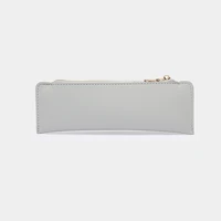 pencil bag for men and women simple leather zipper pu leather stationery bag for men and women
