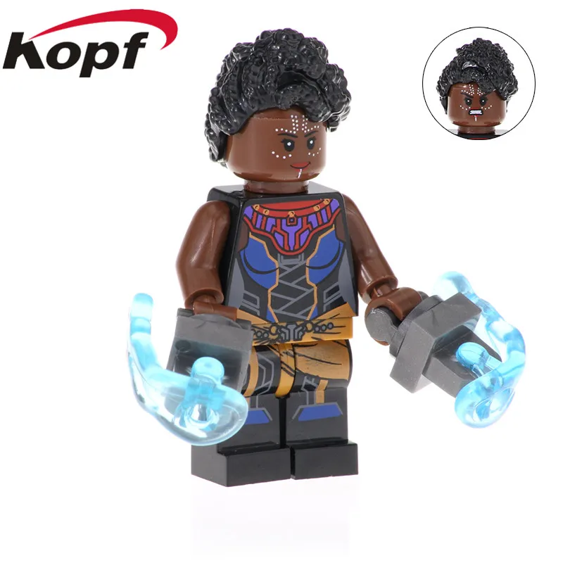 Одиночная супер героев строительные блоки Черная пантера M'baku Shuri Killmonger кирпичи Фигурки игрушки для детей XH 857