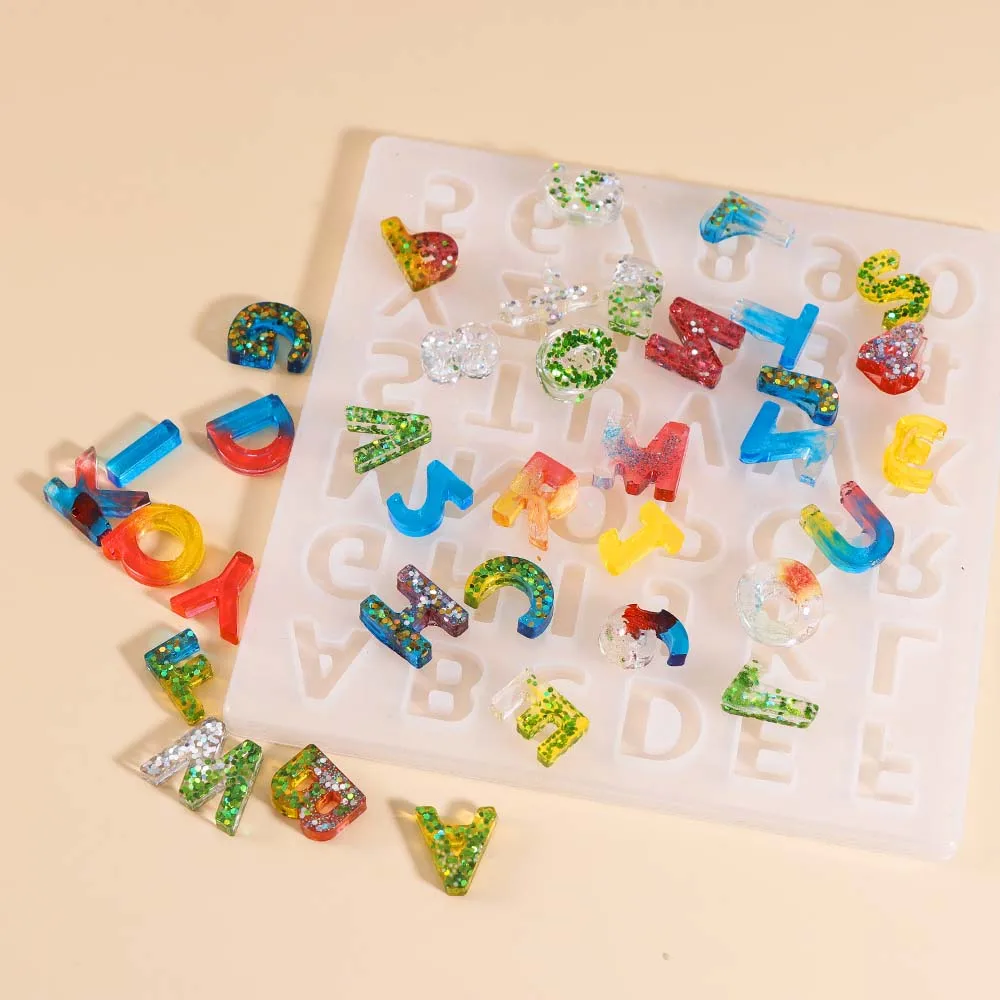 

1Pcs Alphabet Epoxy Resin Molds Jewelry Making Arts and Crafts Supplies Jewelry Storage Office Home Decor Decorations Keychain