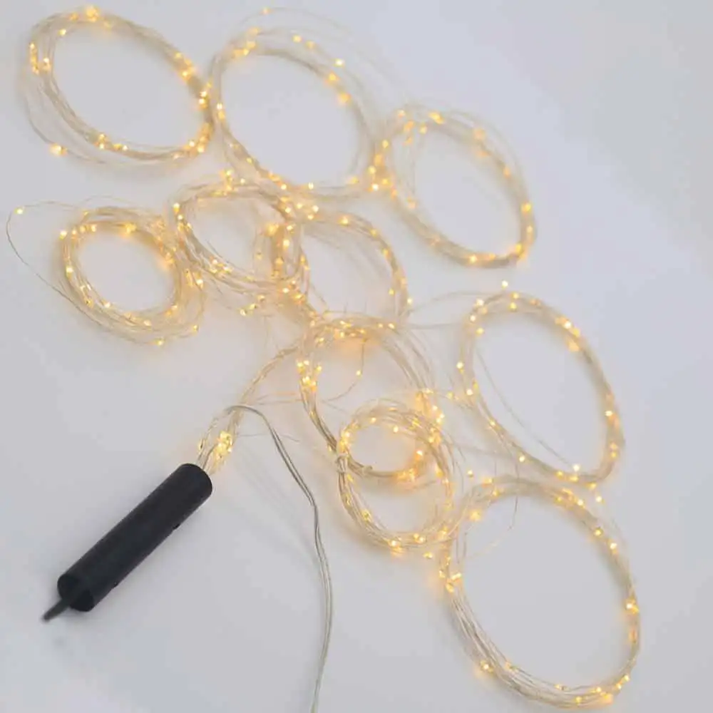 YASENN светящиеся огни 3 м * 10 нитей 300LED Звездные гирлянды для рождественского сада