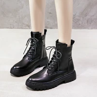 platform boots classics women motorcycle boots woman thick soled height increasing shoes ladies spring autumn winter warm boots