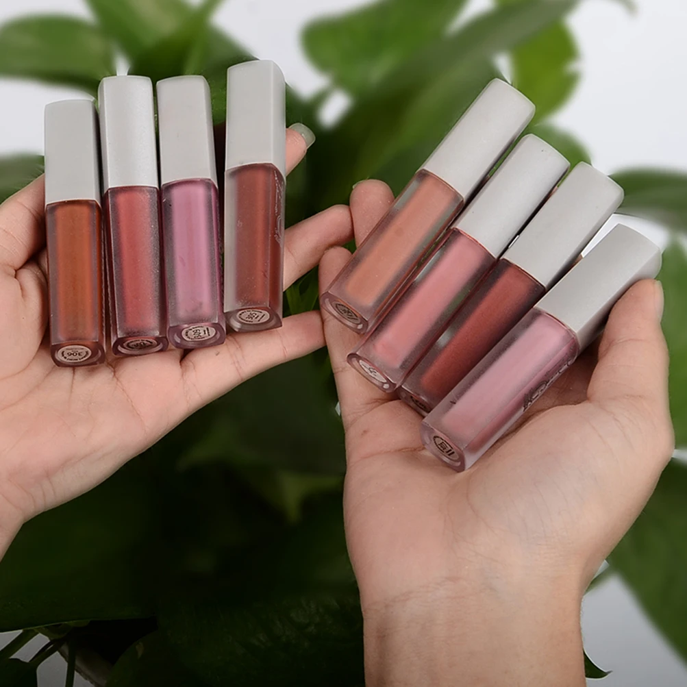 

Square Tube Easy To Wear Longlasting Moisturizing Velvet Lip Glaze Private Label Custom Non-stick Cup Waterproof Liquid Lipstick