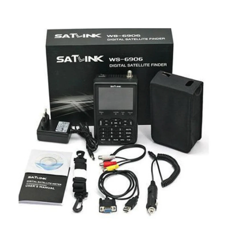 Satlink ws-7990 WS-6906 3," DVB-S цифровой ресивер fta спутниковый измеритель высокой четкости спутниковый искатель ws 6906 спутниковый искатель