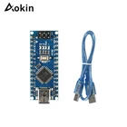 Контроллер Nano V3.0 Atmega328 Ch340g 5 в 16 м, печатная плата Mini USB для Arduino