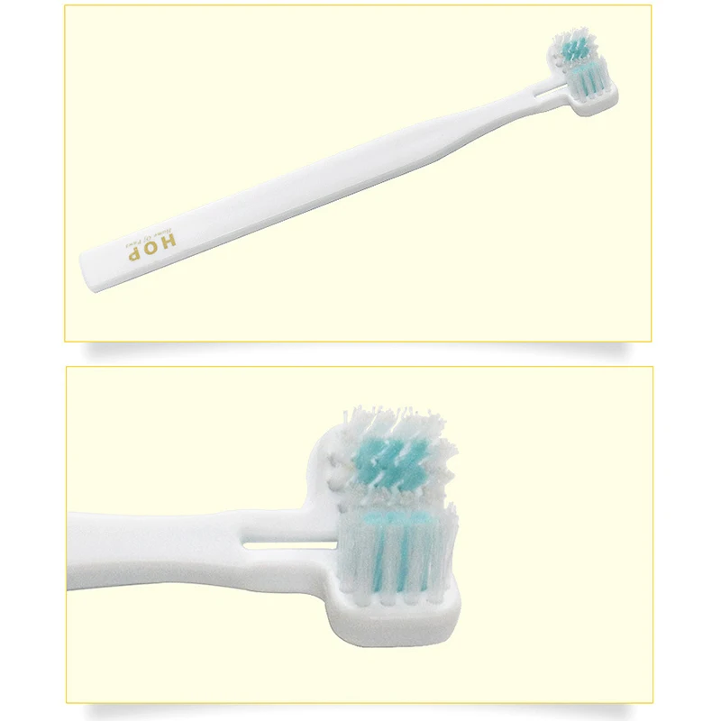 Двусторонняя щетка для чистки кошек и собак принадлежности ухода за зубами| |