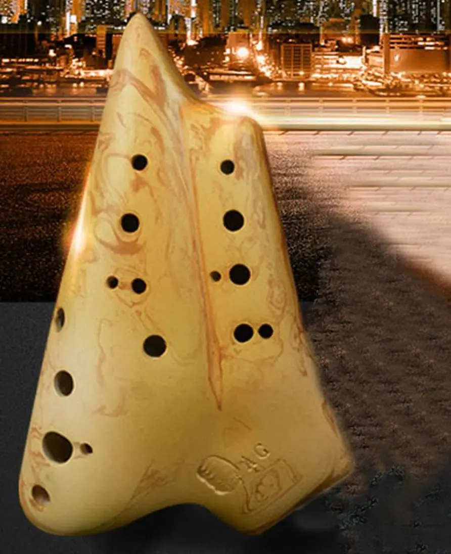 Отличный звук дымчатое ожог 16 отверстий флейта AG 2 трубы мультикамера двойная