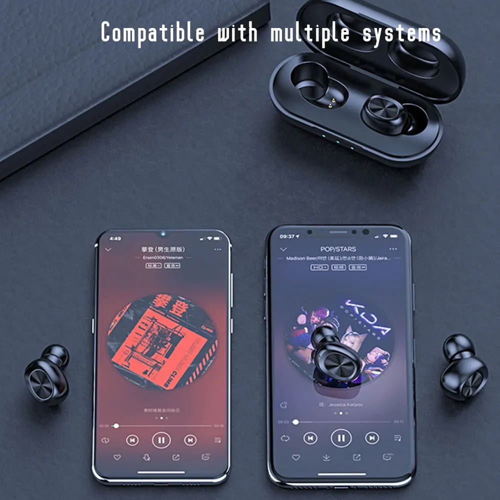 

Ms Touch Wired Earphone Mini Small Headset With Charging Case For Android Ios Children'S Day Gift Cvc Noise Cancelling Headphone