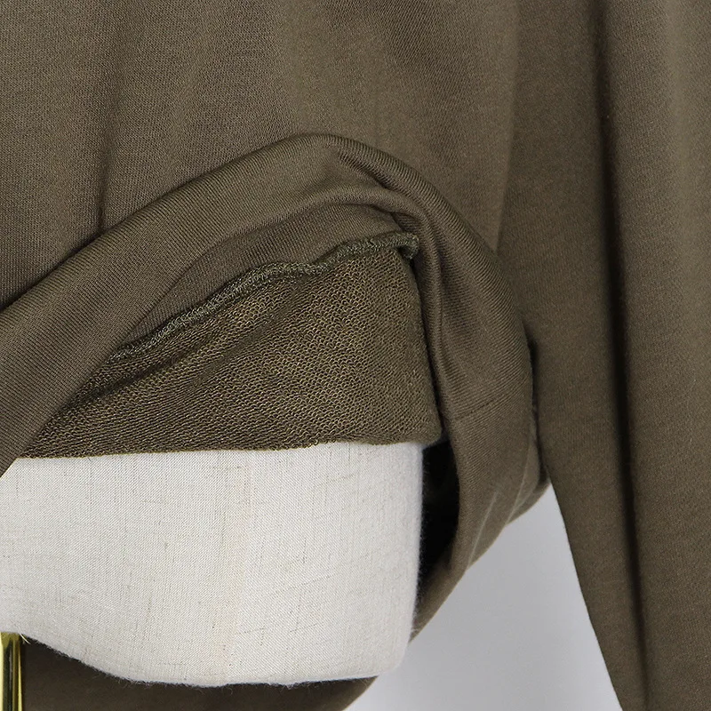 

Women Oversize Loose Sweatshirt Spring Autumn Shoulder Padding Casual Tracksuit