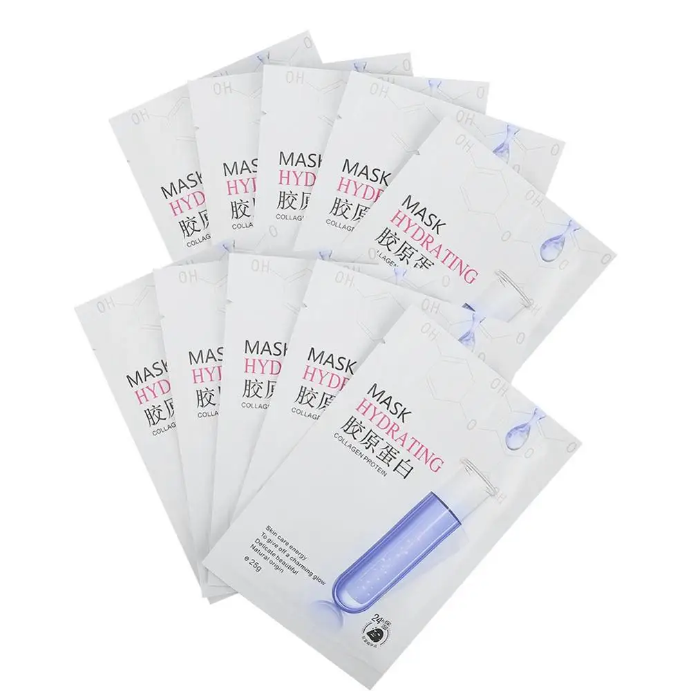 Micro Needle Roller 10Pcs Moisturizing Hydrating Mask Collagen Repair Face Essence for Skin Care Ultrasonic Cleaning | Красота и