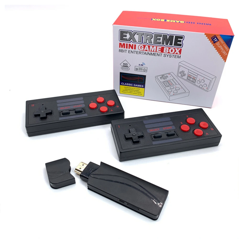 

628 4K Games USB Wireless Console Classic Game Stick Video Game Console 8 Bit Mini Retro Controller HDMI Output Dual Player HD