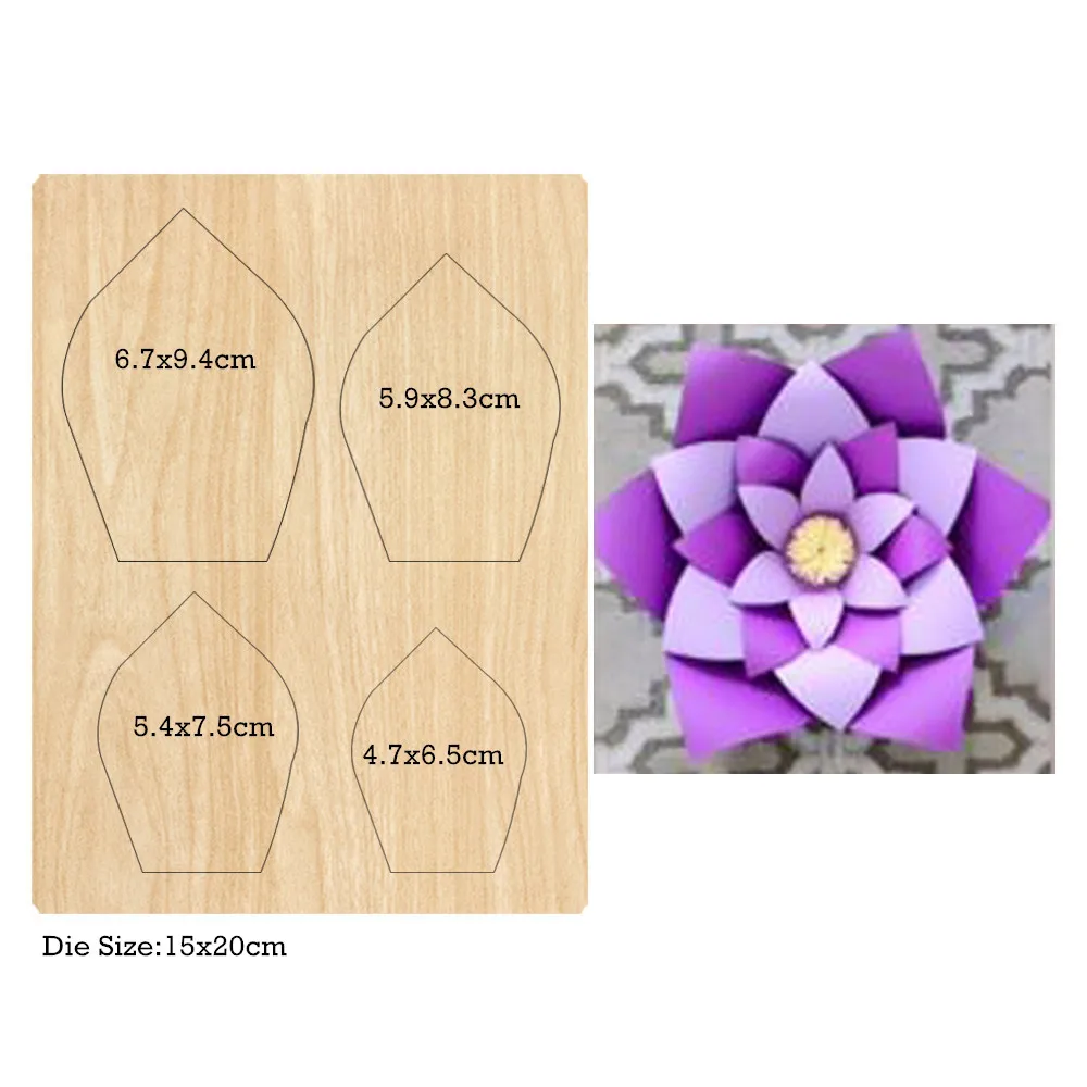 Цветок ремесло штампы резки вырезает стальное правило Деревянный Резак