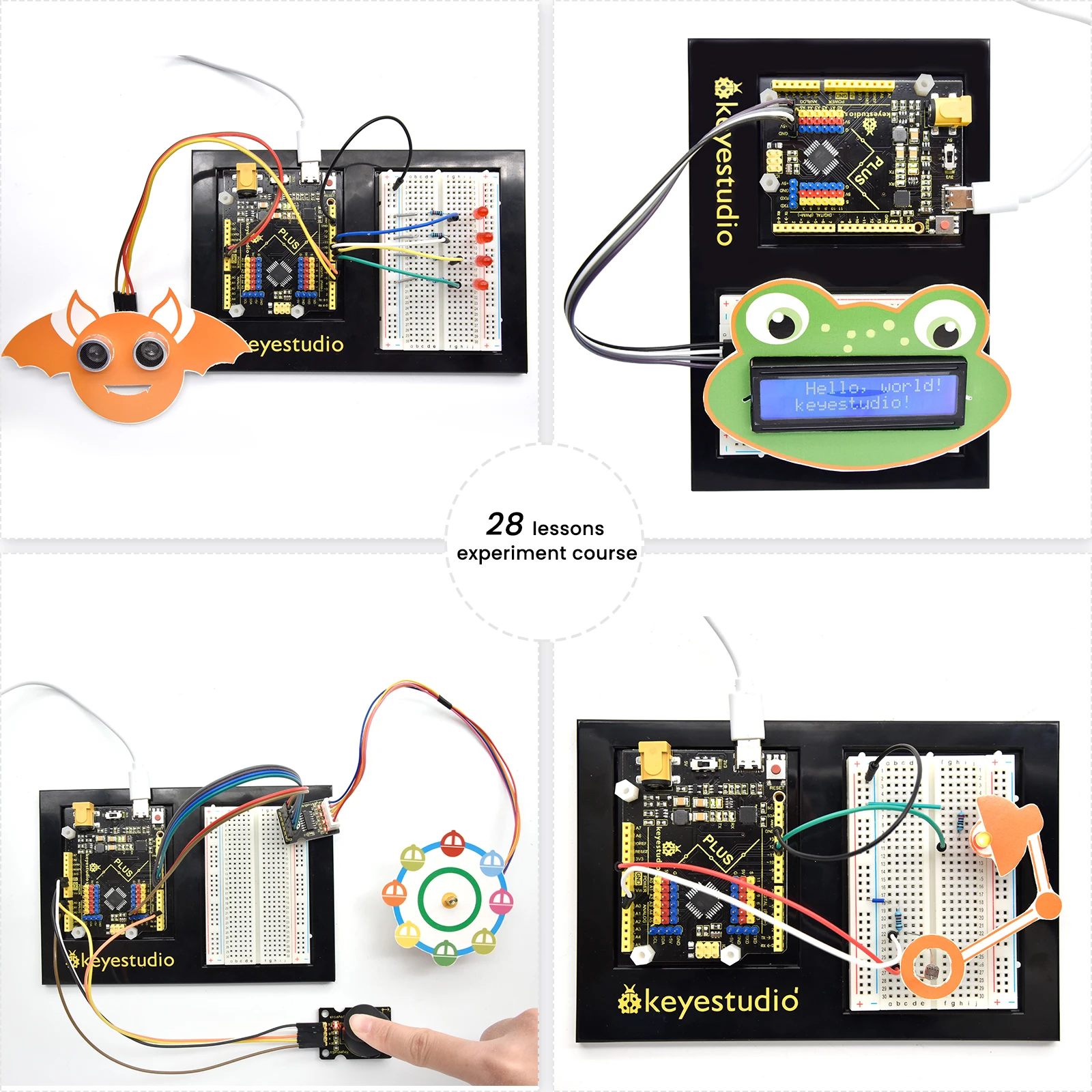 Стартовый набор Keyestudio STEM Plus для Arduino полный электронных проектов сделай сам