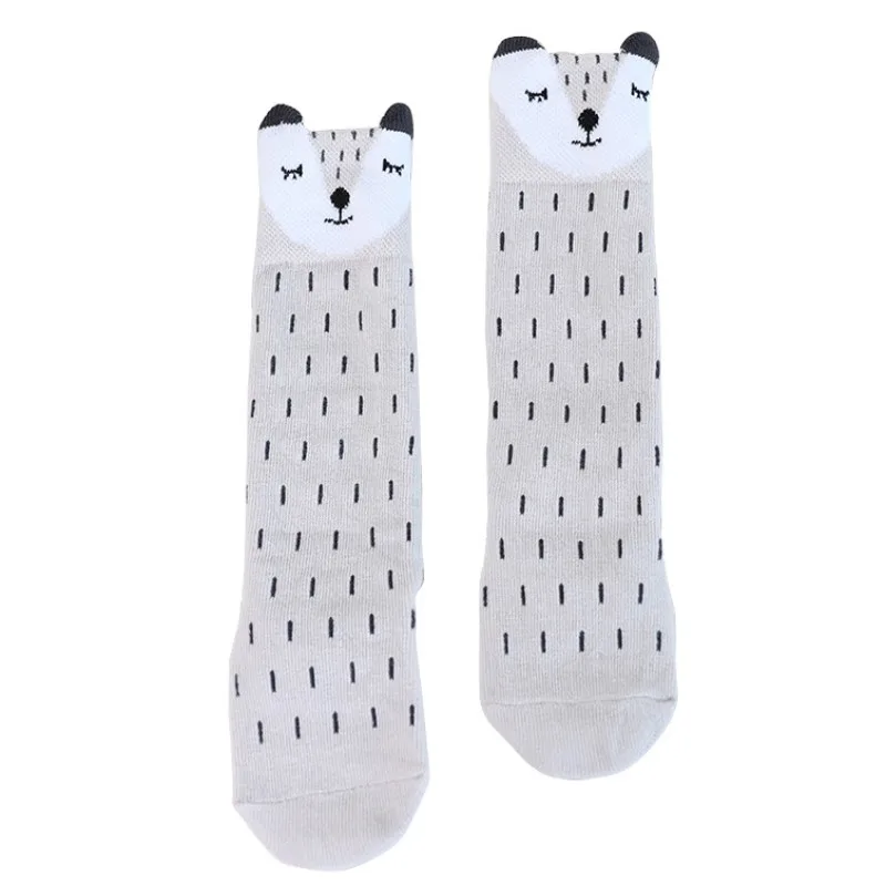 Baby Long Booties Socks Kids Animal Pattern High Cotton Children Boys Girls Knee Cartoon | Детская одежда и обувь