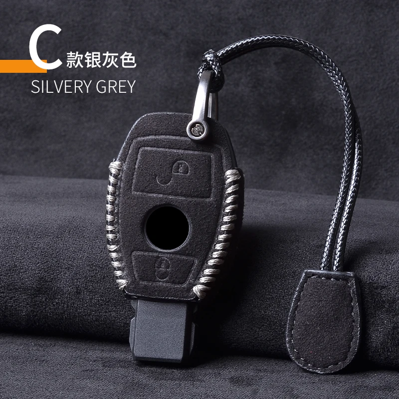 Кожаный чехол для автомобильного ключа брелок Mercedes Benz CLS CLA GL R SLK AMG A B C S Class
