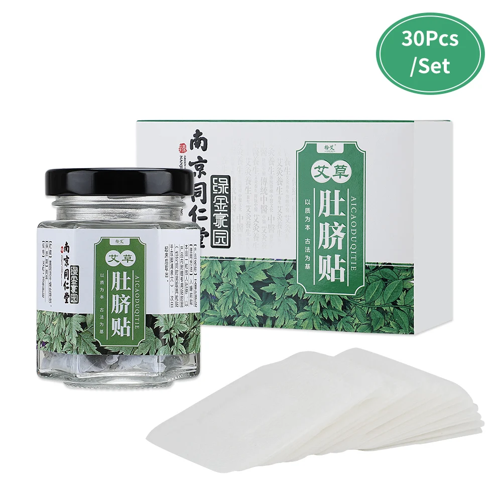30 шт. пластырь для прижигания китайская Кнопка тревожного вызова пупка Стикеры