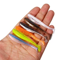 20pcslot silicone sequins larva soft fishing lures artificial worm fish lure bait swimbait fishing tackle 1 9g 6 5cm
