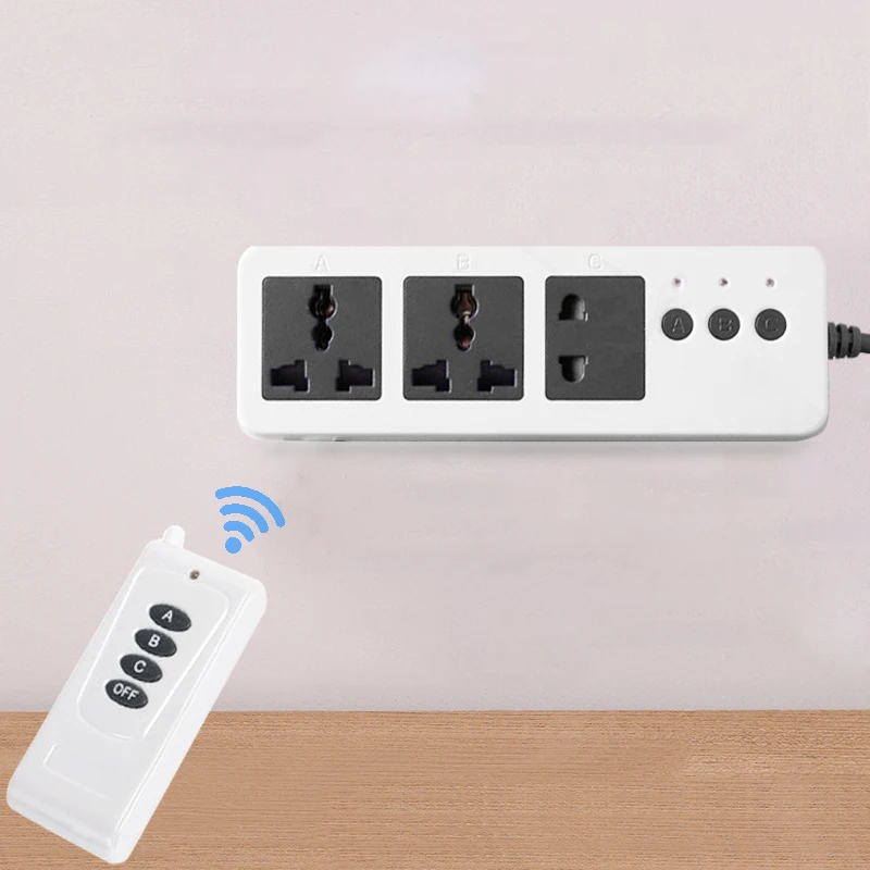 Блок питания Универсальный сокет адаптера пульт дистанционного управления