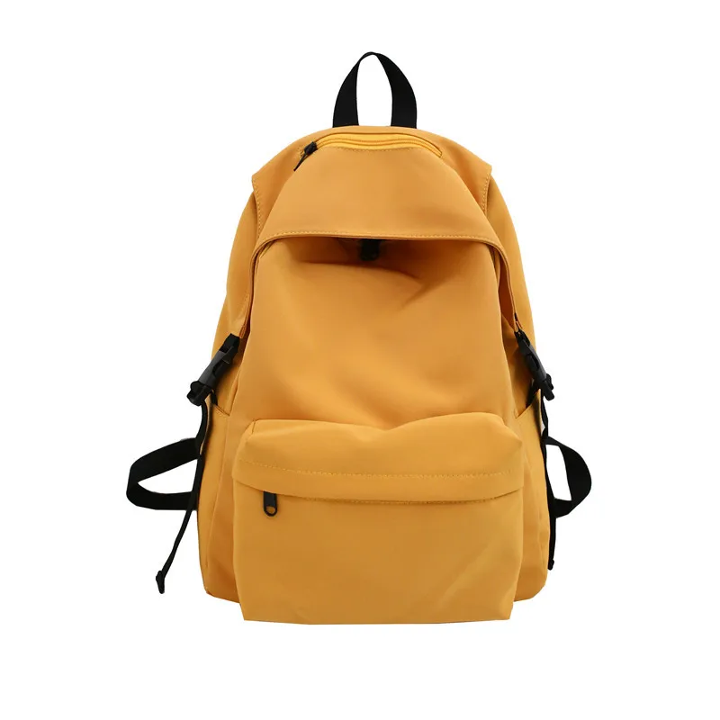 

Solid Nylon Zipper Schoolbag for College Students Outdoor Travel Bags Student Bookbag Laptop Backpack 2020