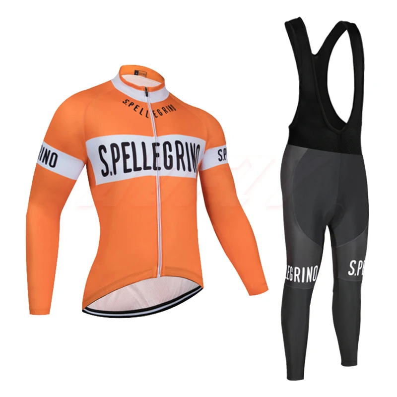 Новый оранжевый S. PELLEG велосипедная команда Джерси велосипед Ropa Ciclismo мужские