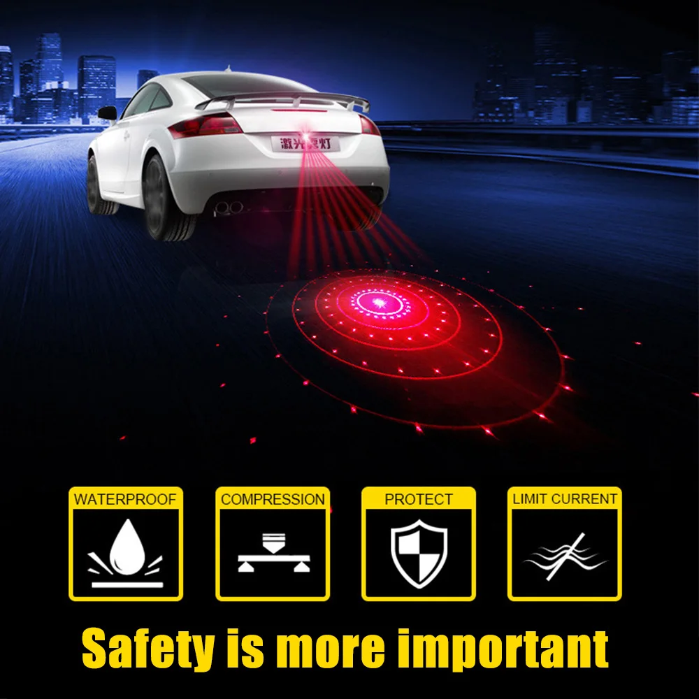 Модифицированный автомобильный лазерный задний противотуманный светильник