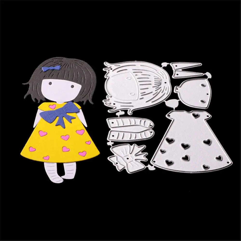 16 видов цветок девушка высечки МЕТАЛЛИЧЕСКАЯ ВОЛНА для скрапбукинга Дерево