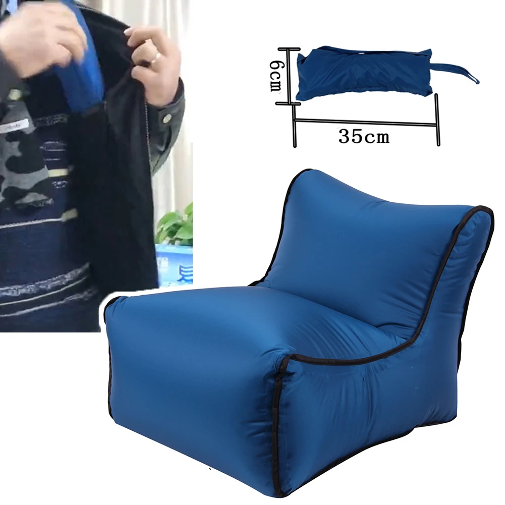 

Pocket Chair Sleeping Fast Waterproof Folding Outdoor Camping Air Travel Lazy Bag Portable Beach Inflatable Sofa