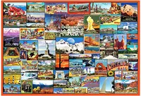 Puzzles for Adults 1000 Piece-The Best Places In America,Jigsaw Puzzles for Decoration  Educational Toys  Wooden Baby Toys