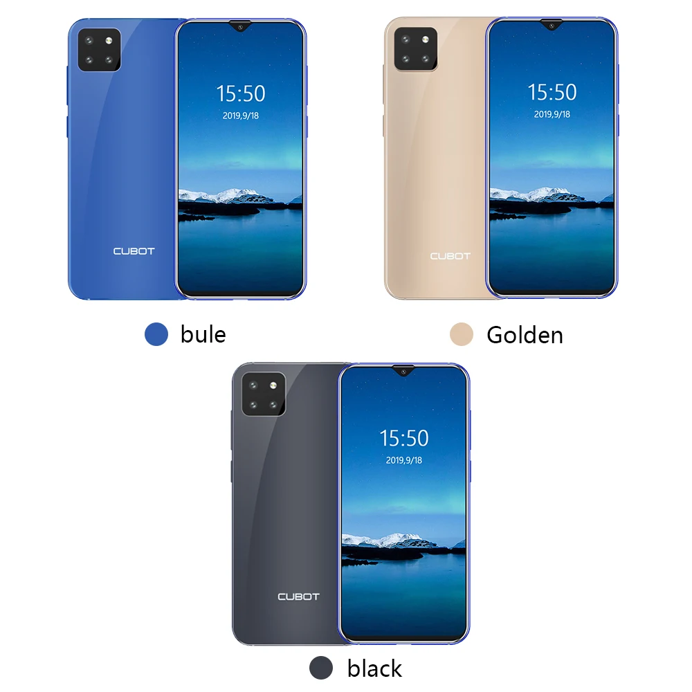 Смартфон Cubot X20 Pro 6," FHD+ с функцией капли воды, режим AI, тройная камера, Android 9,0, 6 ГБ+ 128 ГБ, четыре ядра, 4000 мА/ч, для распознавания лица