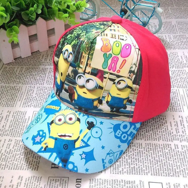 Бейсболка с мультяшным маленьким желтым человеком Детская кепка аниме