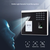 xface100 biometric usb tcpip dynamic facial visible light fingerprint recognition time attendance door access control system