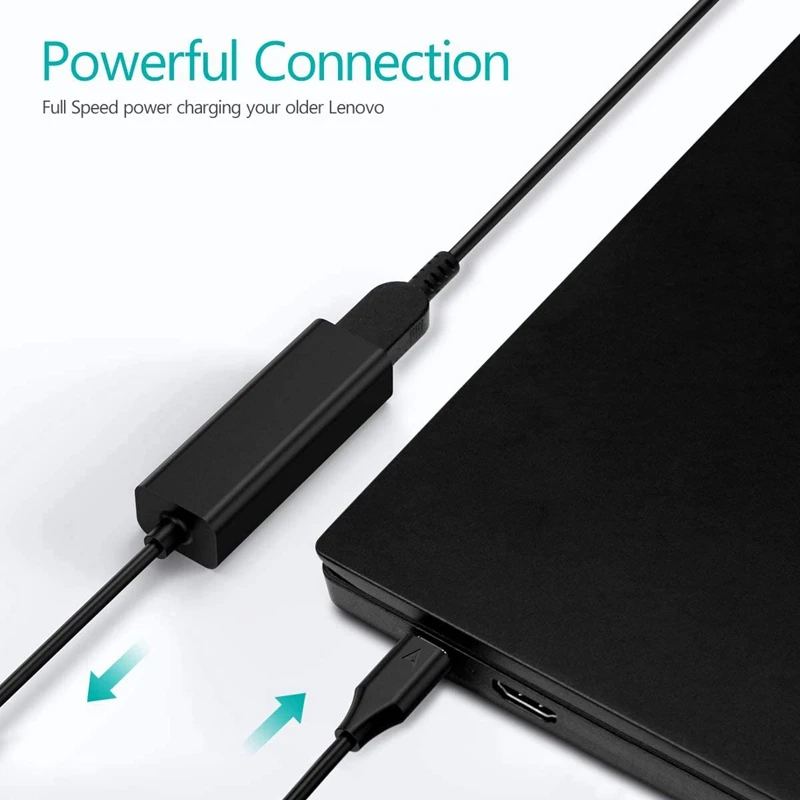Адаптер USB C to Slim Tip Square 45 Вт преобразует зарядное устройство в Type для Lenovo Thinkpad Samsung