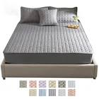 Комплект постельного белья большого размера из 100% хлопка, наматрасник, стеганая Толстая простыня, мягкая эластичная Нескользящая Пыленепроницаемая защита матраса