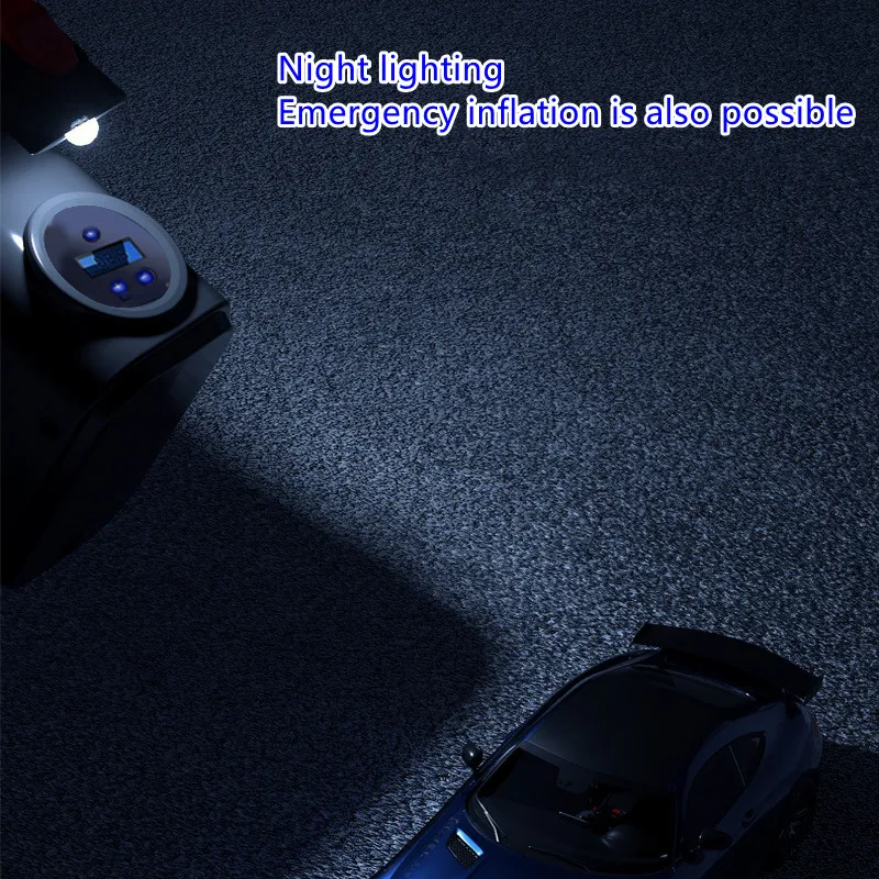 Портативный воздушный компрессор насос для шин-автомобильный шин с цифровым