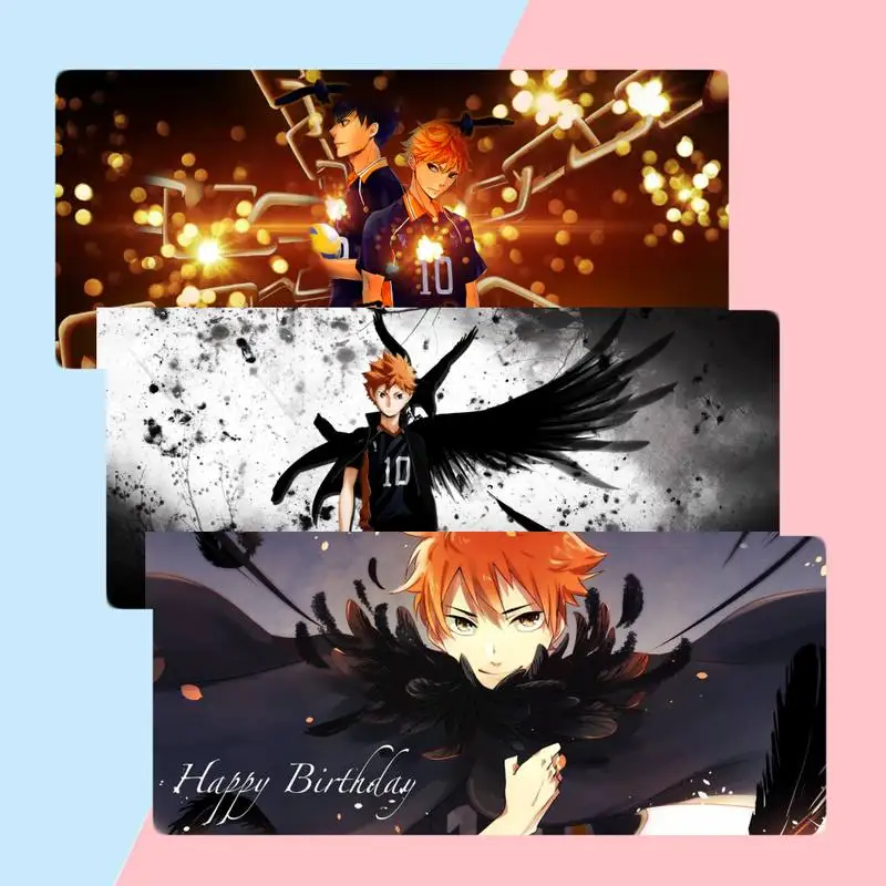 

Haikyuu волейбольный коврик, Хината кагеяма, уникальный Настольный коврик для игровой мыши X XL XXL, Нескользящая подушка, толщина 2 мм