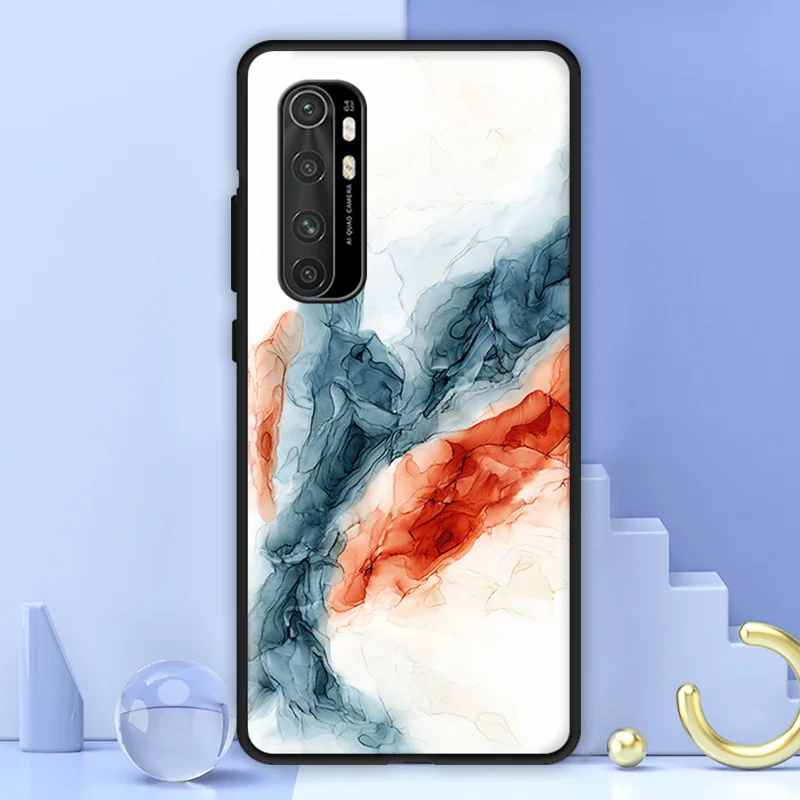 Чехол-накладка для Xiaomi Mi 8 9 10 Lite Pro SE 9T 10T CC9 CC9e с мраморным рисунком | Мобильные