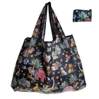 Многоразовая сумка для покупок для продуктов, вместительный складной тоут 50 фунтов, женская сумочка на плечо, моющаяся сумка для хранения