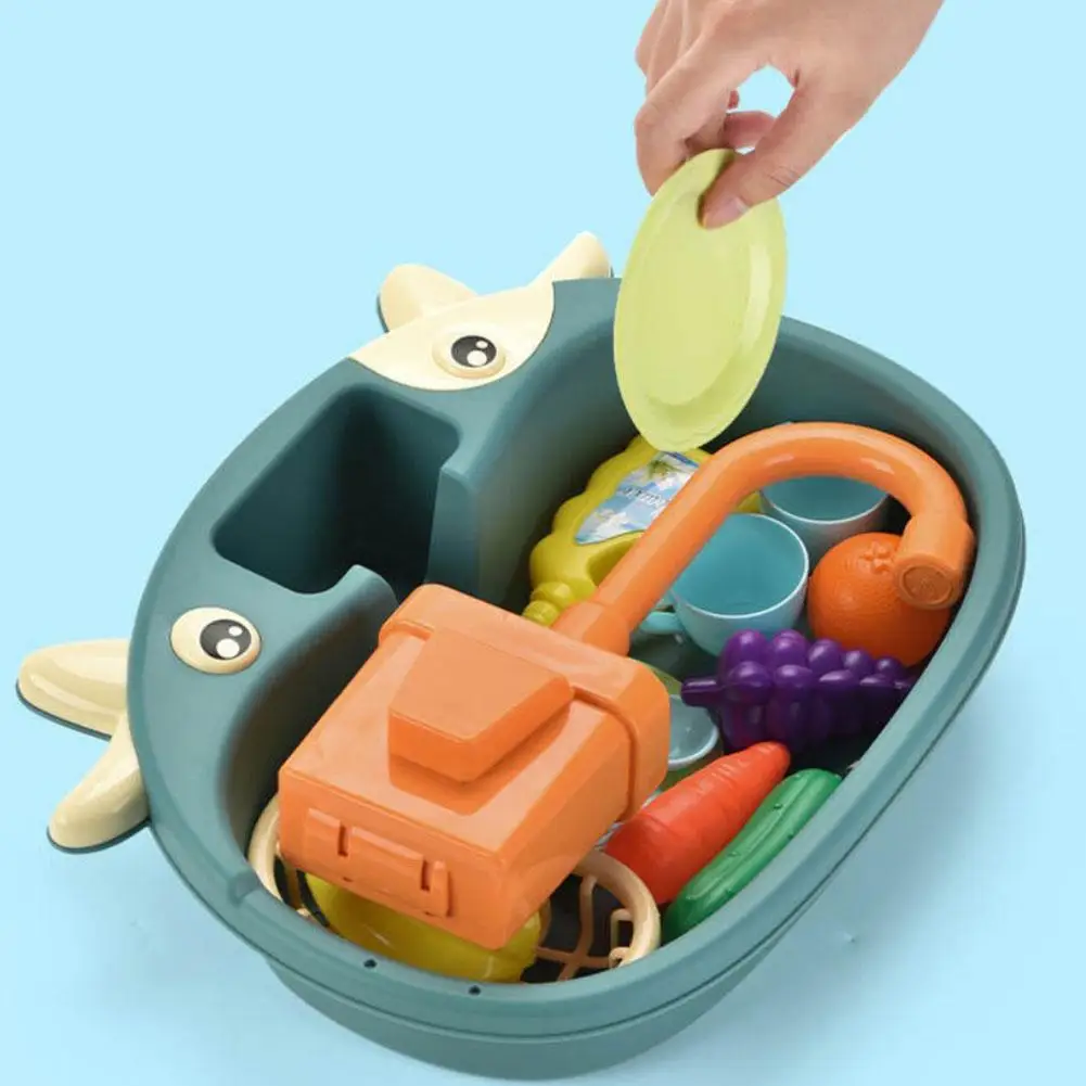 

Детская имитация кухонных игрушек электрическая посудомоечная машина для ролевых игр мини-кухня Обучающие игрушки ролевые игры подарки дл...