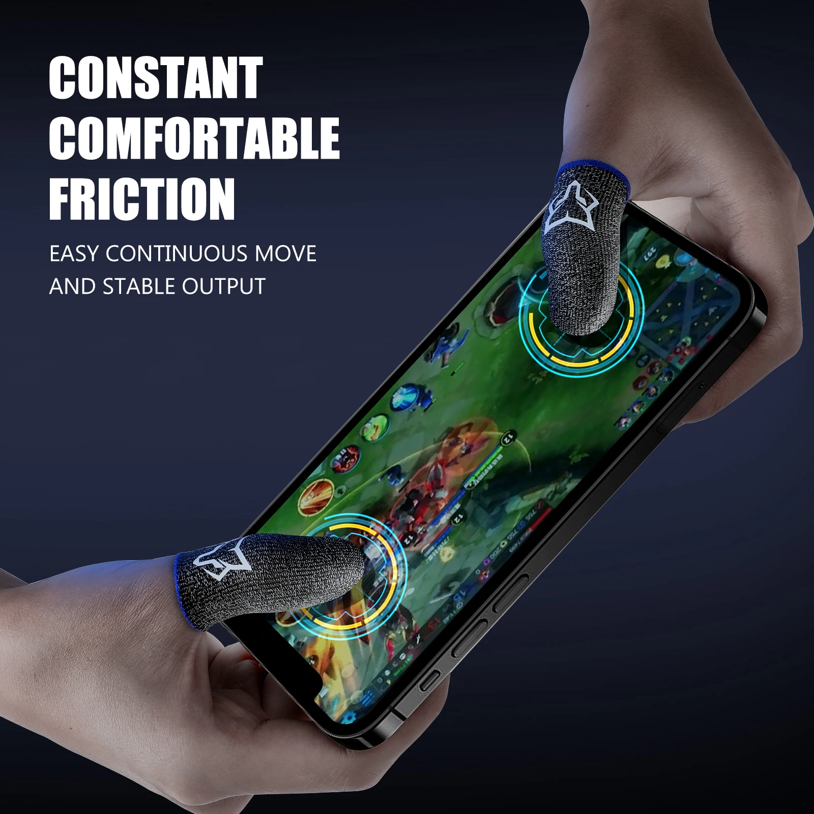 

Sarafox v3 Feelers 5 Finger Sleeve Sweat proof Sensitive No delay Thumbs Finger Sleeve for Mobile Game for Phones Gaming Access
