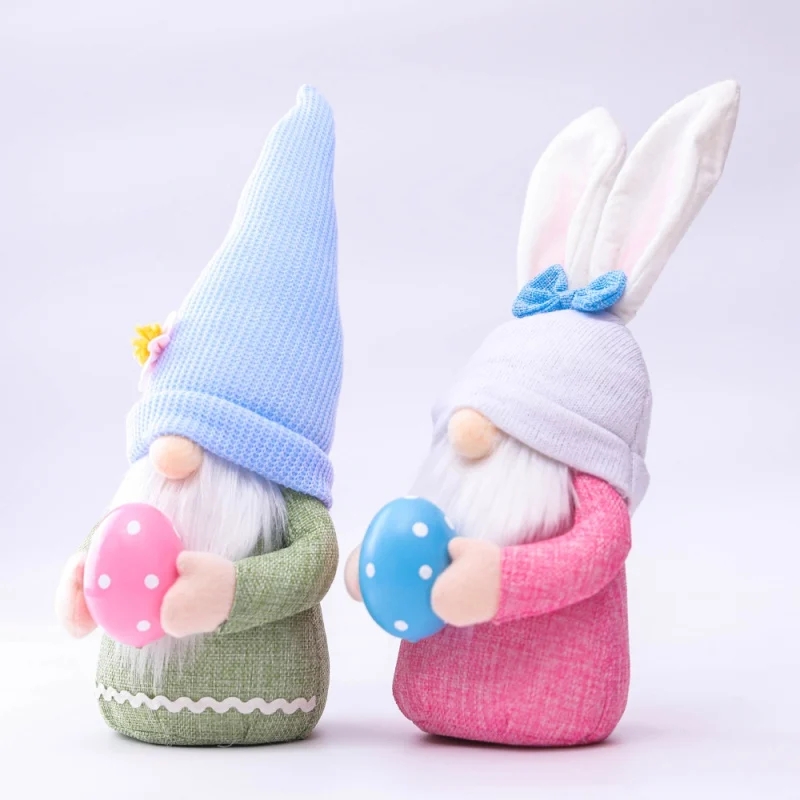 

ZL Easter Dwarf Doll Elf Ornaments Dwarf Easter Window Props Decoration, Doll Ornaments 2 Colors Vip Dropshipping Holiday Gift