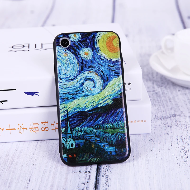 sunflower phone case For iPhone 11 X XS XR Max 6 6S 7 8Plus sun Painted Cover PhoneCase |