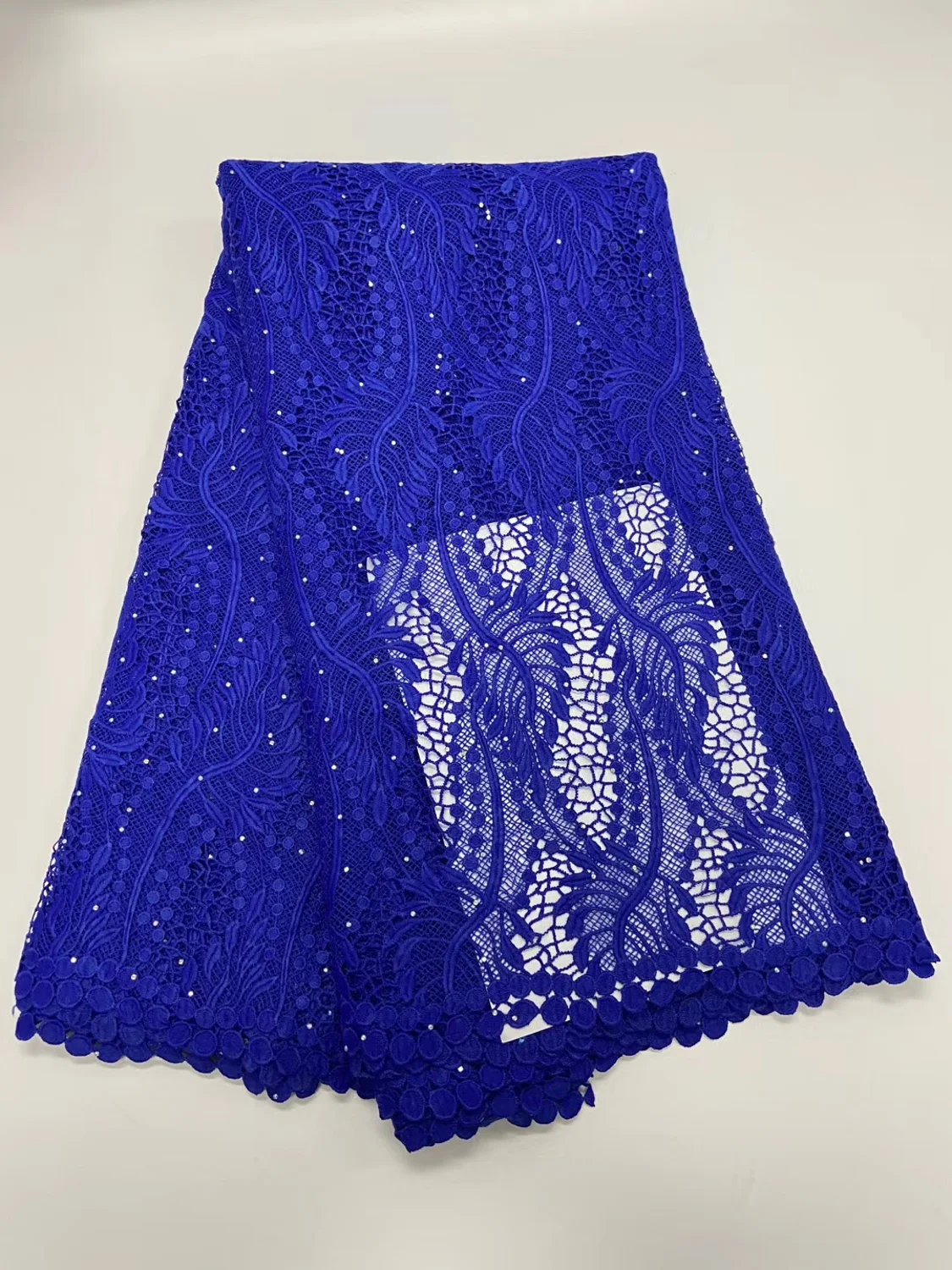 Кружевная ткань гипюровая Водорастворимая 5 ярдов для свадебного платья новый