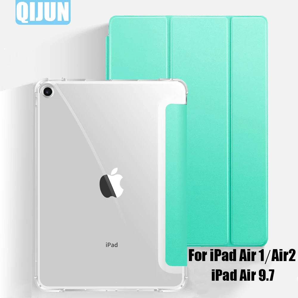 

Чехол для планшета Apple ipad Air 9,7 1 2 th, кожаный чехол-подставка тройного сложения с функцией умного сна и пробуждения, чехол для A1474, A1475, A1476, A1566, ...