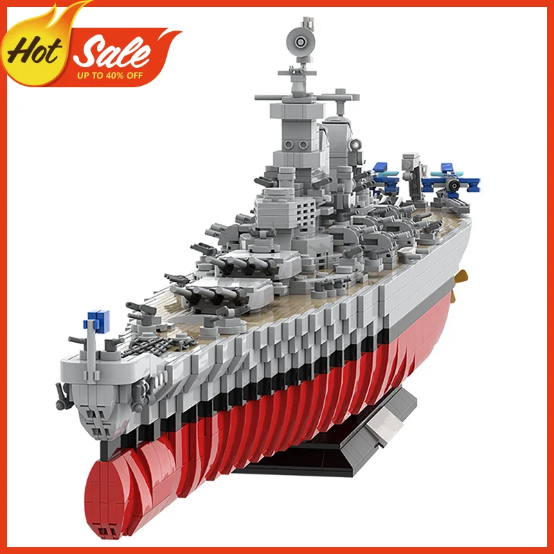 

Moc Technical Military Lowa-Class Battleship-USS-Missouri Constructor Children's Toys Building Blocks Bricks For Kids Gifts