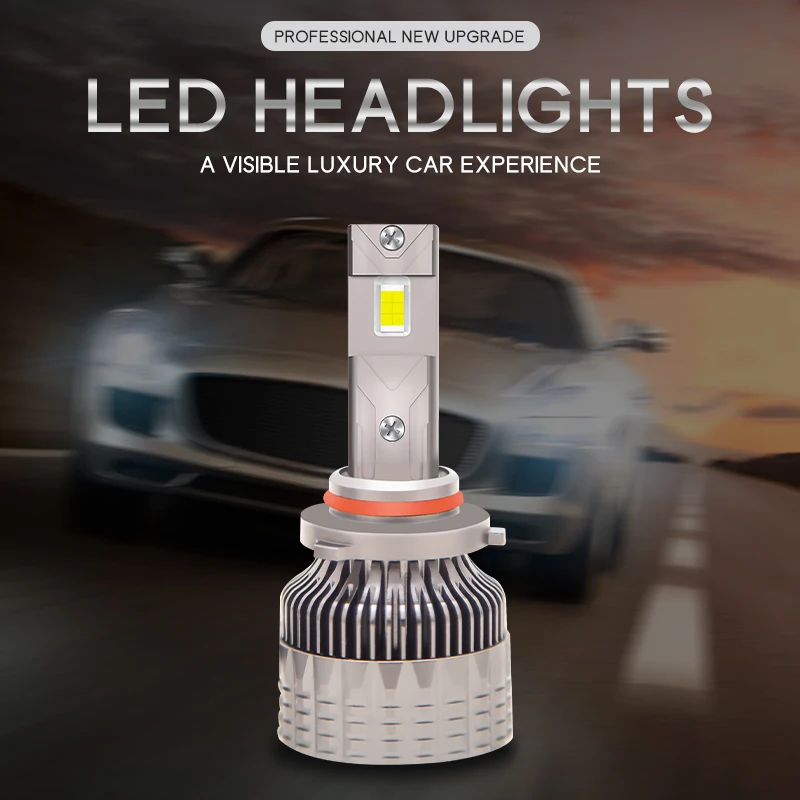 Led Car Headlights Bulbs 30000Lm 130W/Pair High Power Truck Super Bright H1 H4 H7 H11 9005 Lights 6000K Auto Far Near Beam Lamps