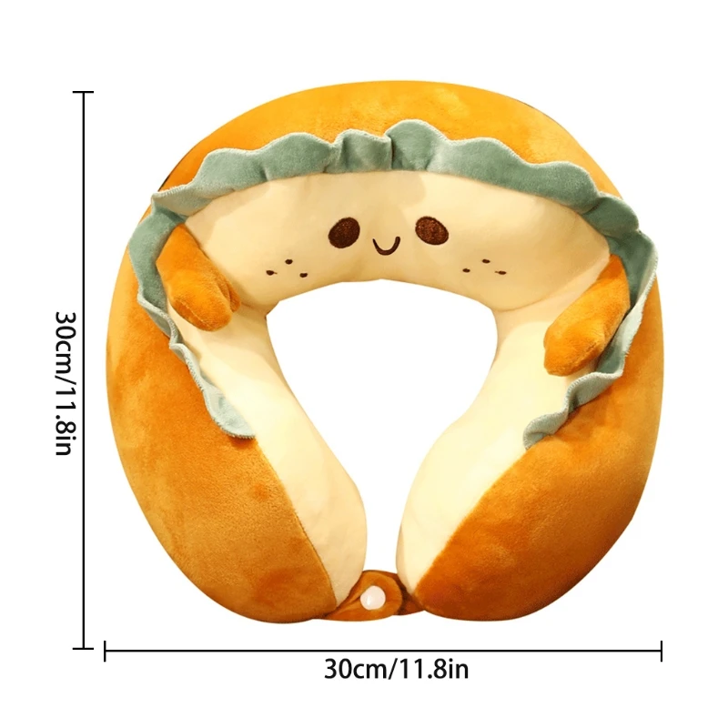 

30cm/12inch Lovely Soft Plush U-Shape Pillow Cartoon Lovely Travel Pillow Decoration for Office Stuffed Rest Pillow