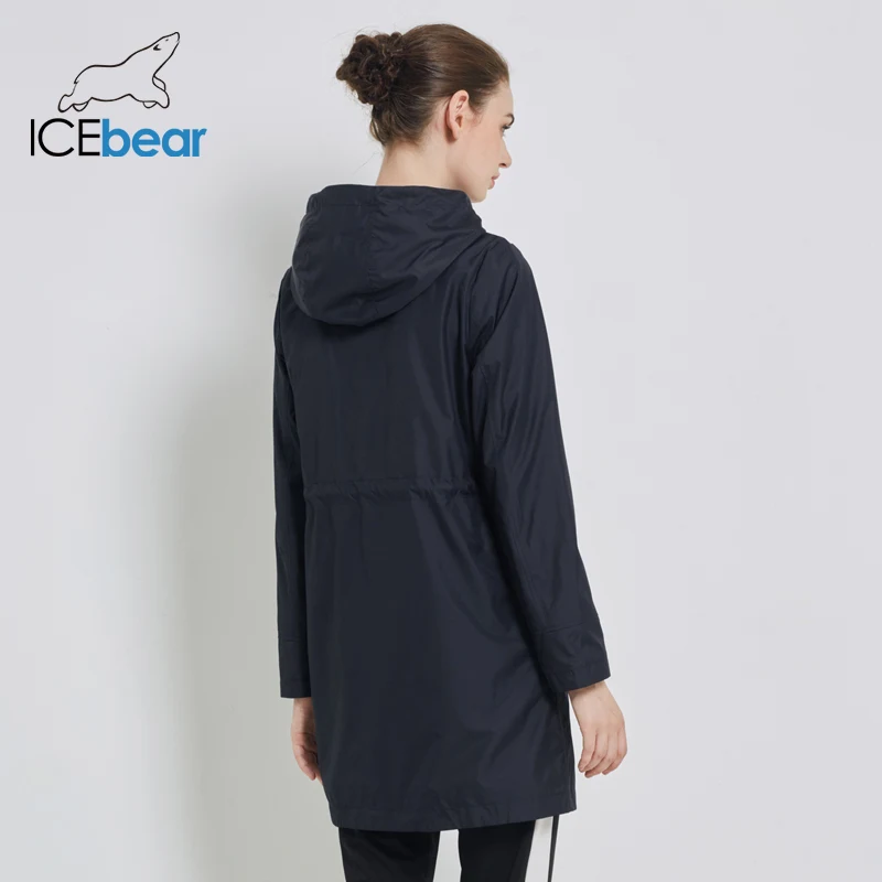 ICEbear осень 2019 Новая женская ветровка с капюшоном Женская куртка модная