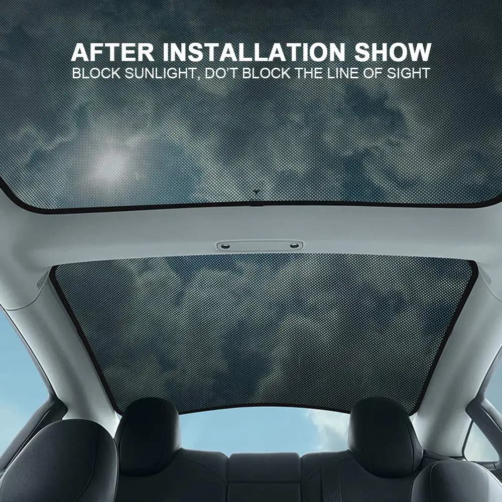 SOPEDAR Car Sunroof Sunshade For Tesla Model 3 Original Front Rear Skylight Windshield Glass Roof Shading Net Auto Accessories | Автомобили