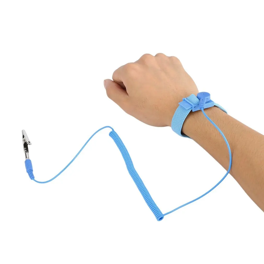 1 шт./2 шт./4 шт. ESD ремешок на запястье Аллигатор зажим Антистатическая полоса