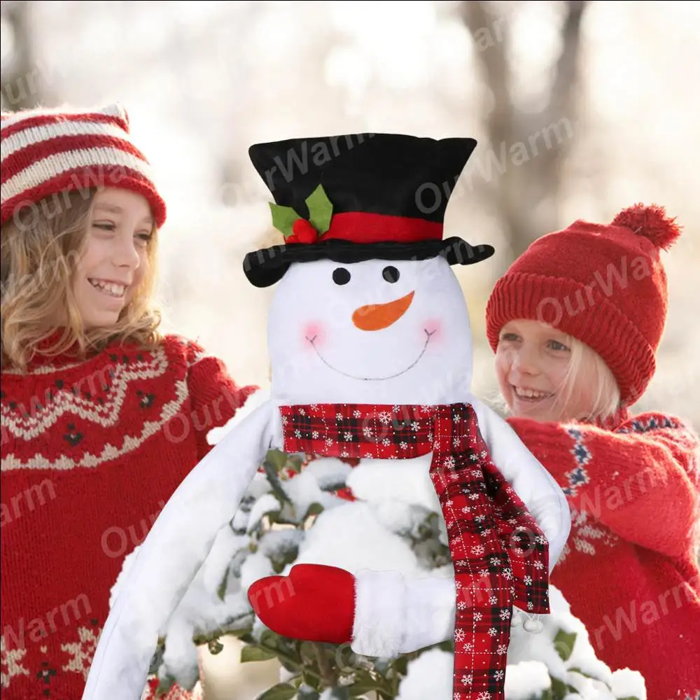 OurWarm Санта макушка для новогодней елки DIY Рождественская елка украшения для рождественской елки Топпер украшения открытый набор для домашней вечеринки